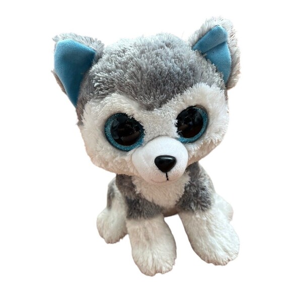 TY Beanie Boos 9” Slush‎ Husky Dog Stuffed Animal 2015 Plush Puppy - Picture 1 of 7